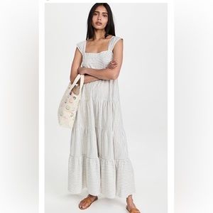Madewell Striped Tiered Maxi Dress
